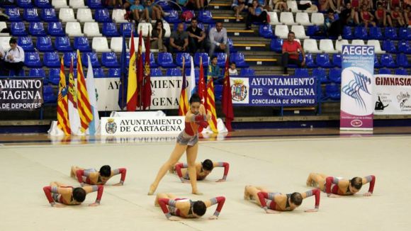 El Gimnàstica Sant Cugat Esportiu, l'any passat al Campionat d'Espanya d'estètica