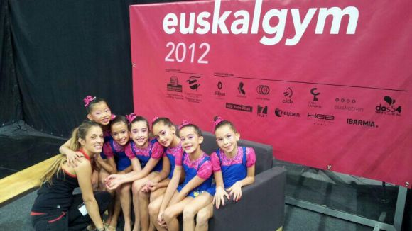 Lse gimnastes del Muntanyenc han tingut una actuació destacada a l'Euskalgym/ Font: Rítmica Muntanyenc