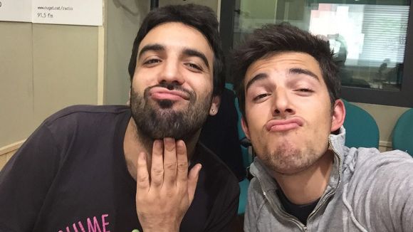 Mart Gonzlez i lex Masana sn molt fans dels 'selfies' i de les seves barbes
