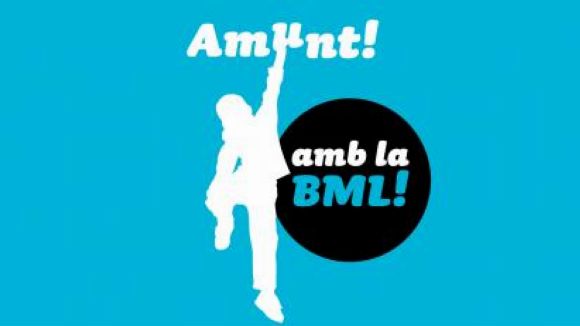 Cartell de l'equip santcugatenc 'Amunt amb la BML' / Foto: Barcelona Magic Line
