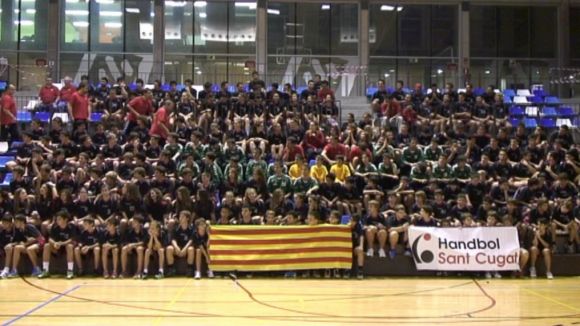 Foto de famlia de l'Handbol Sant Cugat 2012-13
