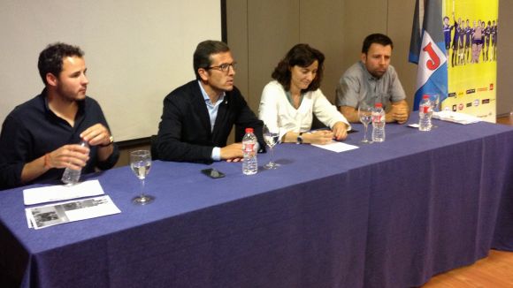 Nico Wein, Miki Ranera, Mercè Conesa i Ignasi Orsola durant la presentació