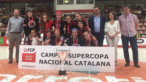 Imatge del Patí Hoquei femení, campiones de la Supercopa Nacional Catalana