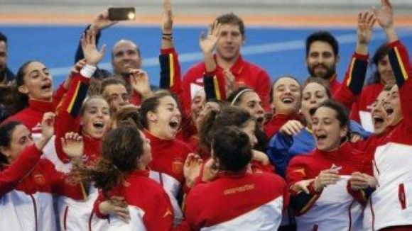 La selecció espanyola femenina ha guanyat la segona ronda de la World League / Font: RFEH