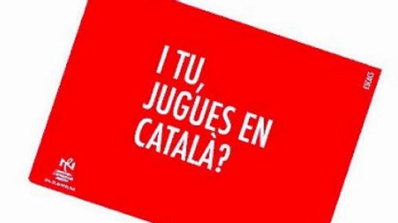 El Consorci per a la Normalitzaci Lingstica impulsa la campanya, 'I tu, jugues en catal?' / FONT: Cpnl.cat