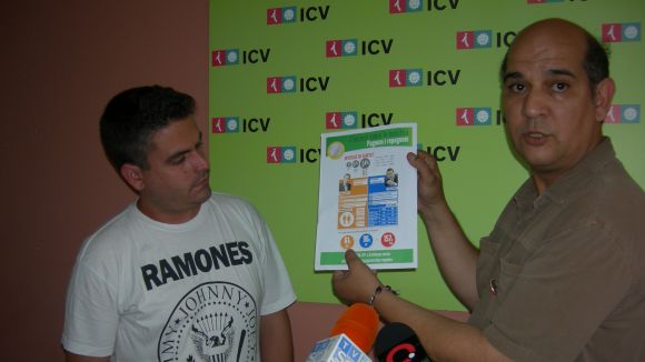 Joan Calderon i Xavier Boix, d'ICV-EUiA, en imatge d'arxiu