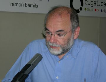 Joan Gaya, a l'estudi Ramon Barnils de Cugat rdio (91.5 FM)