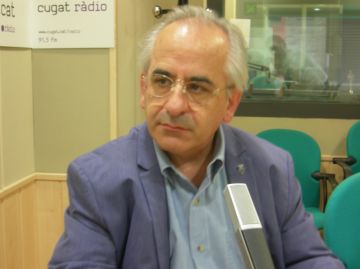 Joan Puigdomnech durant l'entrevista