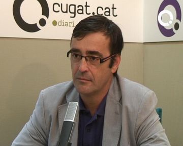 Joan Recasens durant l'entrevista a Cugat.cat