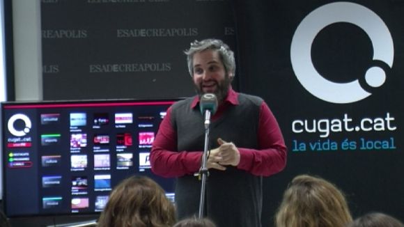 El director accidental de Cugat.cat, Joan Miquel Fernndez, ha presentat les novetats