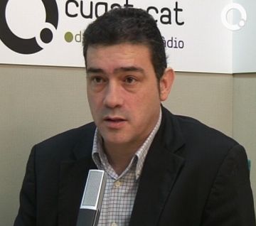 El president del Gremi d'Hosteleria de Sant Cugat, Josep Baeta, en una entrevista a Cugat.cat