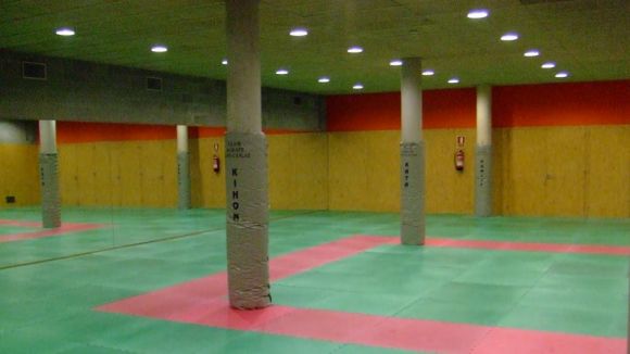 Imatge de la sala d'arts marcials del Club Karate Sant Cugat / Font: CKSC
