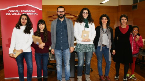 Els guanyadors del concurs amb els seus responsables / Foto: Consell Comarcal Valls Occidental