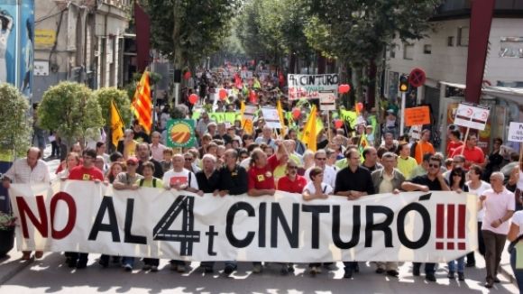 Manifestaci en contra la infraestructura a Sabadell / Font: ACN