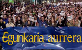 Manifestaci a Euskadi de suport amb Egunkaria