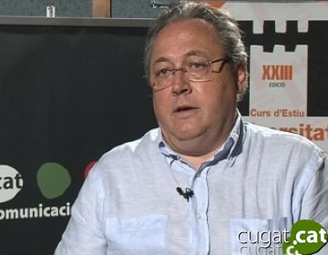 Marcel Coderch durant una entrevista a Cugat.cat