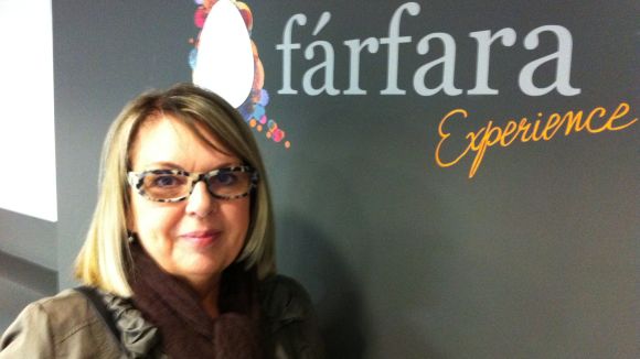 Maria Josep Rosell a l'establiment de Frfara