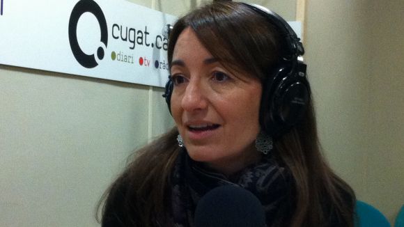 Marta Subirà durant l'entrevista a Cugat.cat