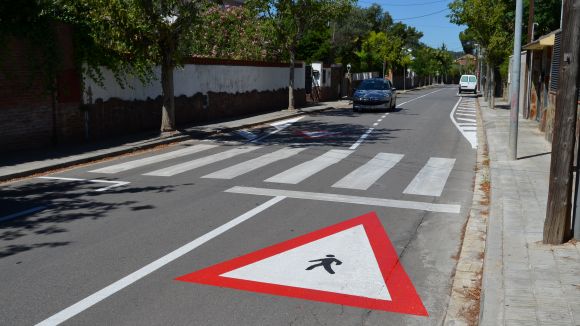 La nova senyalitzaci de l'avinguda Mas Fuster t l'objectiu de prioritzar la seguretat / Font: EMD Valldoreix