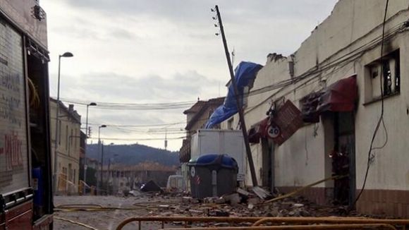 Imatge de les afectacions del foc / Foto: Premsa Ajuntament de Sant Cugat