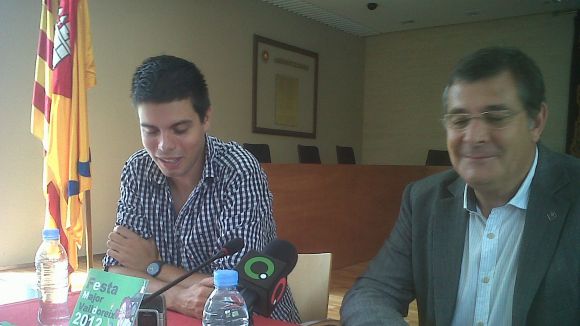 Garcia-Mil, a l'esquerra, durant la roda de premsa
