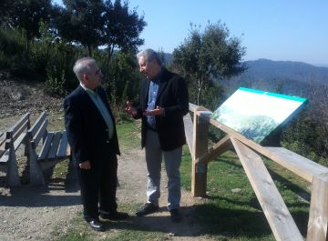 Joan Puigdomnech i Josep Mascar han visitat el mirador