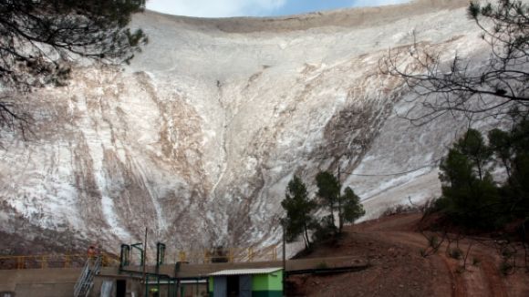 La muntanya de sal que Iberpotash té a Sallent és un dels conflictes / Foto: ACN