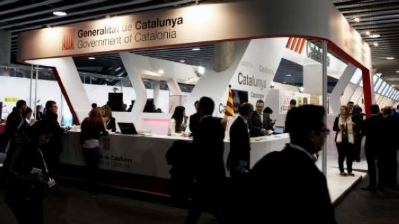 Imatge de l'estand Catalonia del Mobile World Congress d'enguany / Font: ACN