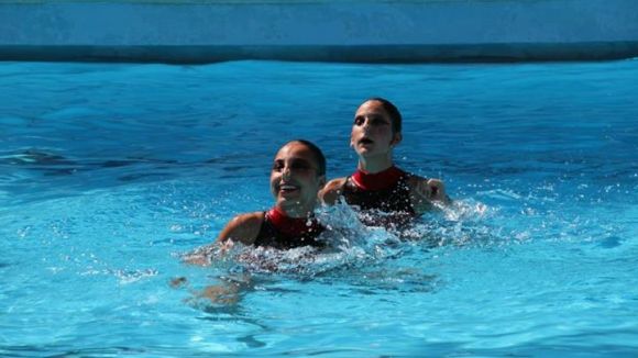 El Club Sincro Sant Cugat compta amb una vintena de nedadores / Font: Club Sincro Sant Cugat