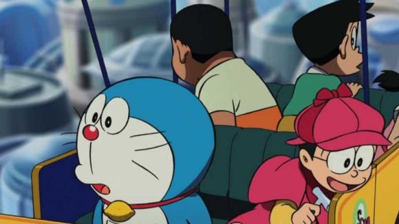 En Doraemon i els seus amics arriben a Sant Cugat