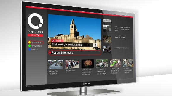 Presentaci de la nova web i la nova aplicaci de televisi connectada de Cugat.cat