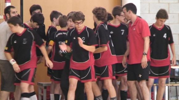 Imatge de l'equip infantil de l'Handbol Sant Cugat