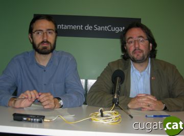 Els regidors d'ERC Toni Ramon i Ral Grang