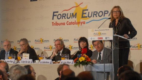 La vicepresidenta ha partipat aquest dilluns al Fòrum Europa Tribuna Catalunya / Font: Governació