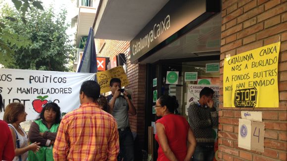 La PAH de Rub continuar la seva protesta a la ciutat
