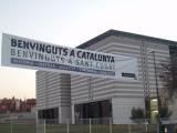 L'Arxiu Nacional de Catalunya amb la pancarta de benvinguda als 'papers de Salamanca'