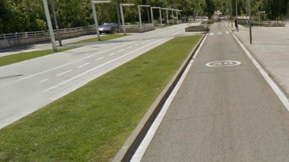 Les obres afecten un tram del passeig de Francesc Maci / Foto: Google