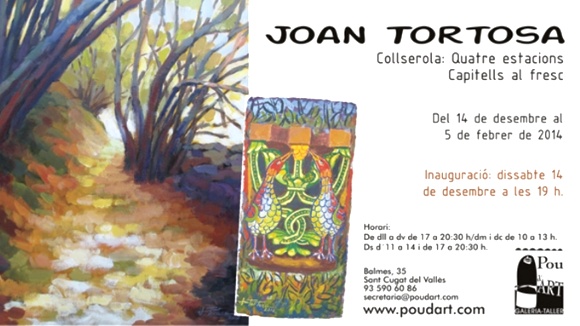 Inauguraci de l'exposici de pintura i capitells al fresc de Joan Tortosa