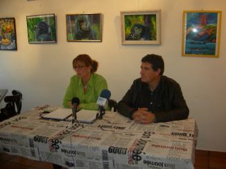 Susana Herrada i Josep Puig durant la roda de premsa