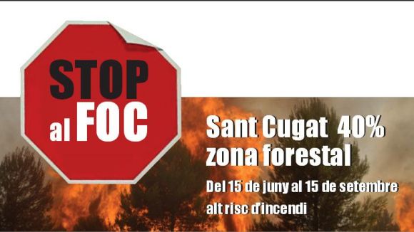 Campanya anti incendis de l'any passat / Font: Ajuntament de Sant Cugat