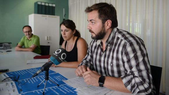 El regidor de Joventut, Eloi Rovira, en el moment de la presentaci del programa