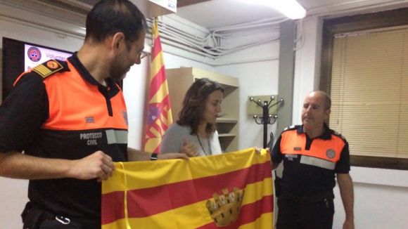 Els 12 voluntaris de Protecci Civil Sant Cugat que han participat de la jornada a Lleida / Foto: Protecci Civil