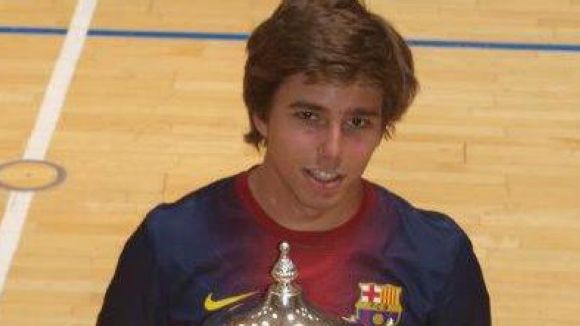Puigdelloses amb la samarreta del Futbol Club Barcelona