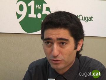 Jordi Puigner durant l'entrevista a Cugat.cat