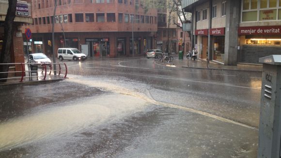 Tot i la intensa pluja no s'han produit problemes destacats a Sant Cugat