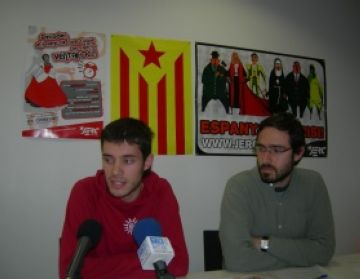 Bernat Picornell, a l'esquerra, amb el regidor republic Toni Ramon