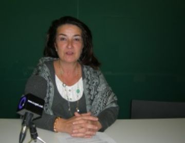 Berta Rodrguez, durant la roda de premsa