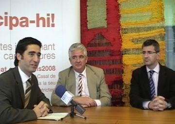 D'esquerra a dreta: Jordi Puigner, Josep Maria Negre i Josep Maria Valls