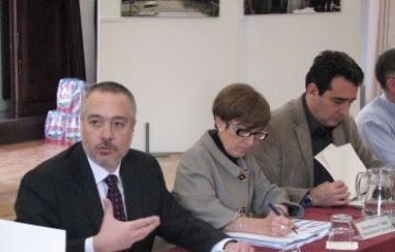 La consellera Serna amb els alcaldes de Terrassa i Sabadell