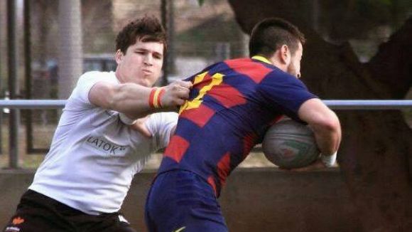 lvaro Alcn, de blaugrana, fitxa pel Rugby Sant Cugat / Font: lvaro Alcn